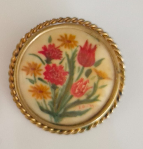 Broche vintage florale - vintage,