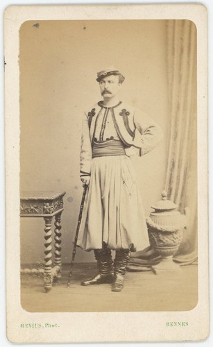 Cdv militaire circa 1870 - circa,