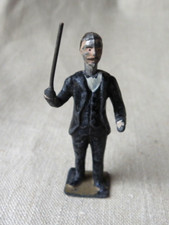 ANCIENNE FIGURINE EN PLOMB PEINT CHEF D'ORCHESTRE 1900 BELLE ÉPOQUE - DÉBUT XXè
