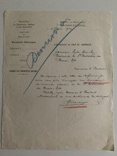 LETTRE MANUSCRITE ARCHITECTE