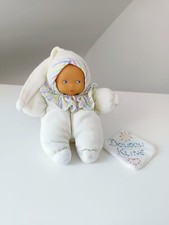 Doudou Poupée/Poupon/Lutin Bébé Jaune Rayé Rose Bleu Vert Grelots 17cm - Corolle