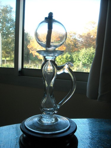 Superbe lampe huile verre - superbe,