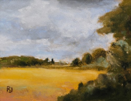 Pastel miniature paysage