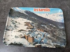 Ancien Vide Poche Plastique Mebel Vue Les Karellis Ski Station Vintage 