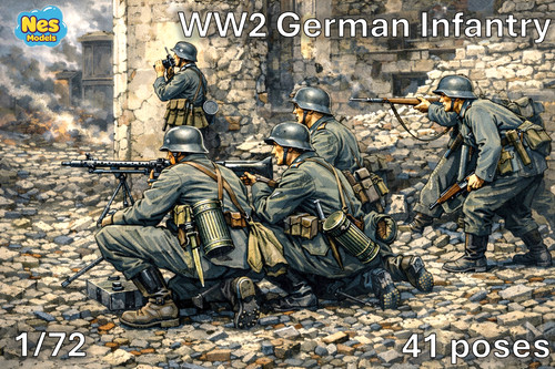 20mm ww2 german infantry - 1/72,
