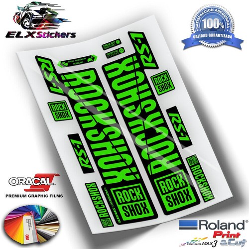 Autocollants fluor fourche - autocollants,