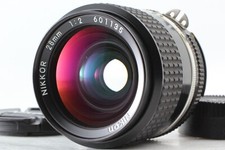 【Exc+5】 Objectif Nikon Ai-s AIS Nikkor 28 mm f/2 grand angle MF avec capuchon...