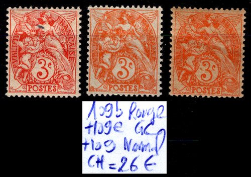 Teintes type blanc - du,