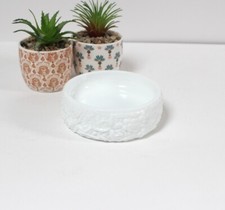 Coupelle à savon Avon vintage opaline blanche