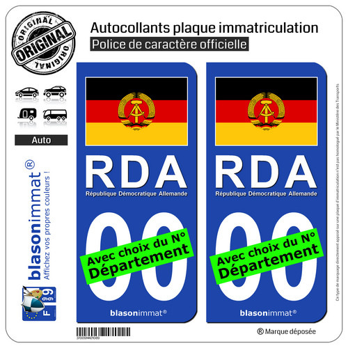 Stickers autocollant plaque - 2,