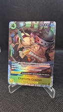 ONE PIECE CARD RARE HOLO GAME CARTE FRANCAISE CHARLOTTE CRACKER PRB01 SR FR MINT