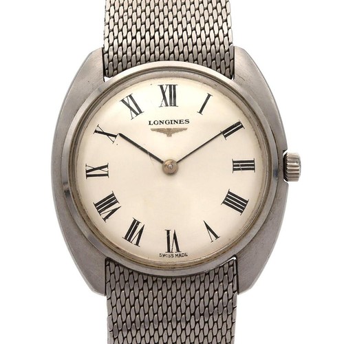 Longines round stainless steel - stainless,