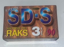 Pack de 3 Cassettes Audio Vierges RAKS SD-S 90 Mn - Sous blister