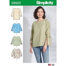 Simplicité 8920 Hauts Pour Femmes Patron De Couture Taille 6-14 & 16-24