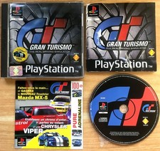 GRAN TURISMO 1 Black Label COMPLET BOÎTE NOTICE STICKER FLYER PS1 PAL FR CIB OVP