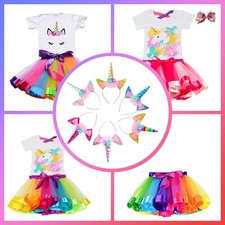 Fille Licorne Arc En Fête