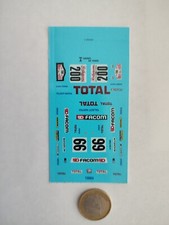 decals decalcomanie MATRA MURENA RALLYE CROS 1000 PISTES 1981 1/43