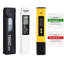 3-en-1 TDS  EC Mètre Température, PH Mètre Numérique Professionnel 0.00-14.00...
