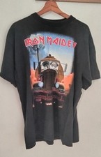  IRON MAIDEN Rare T-shirt Vintage A Real Live One 1993