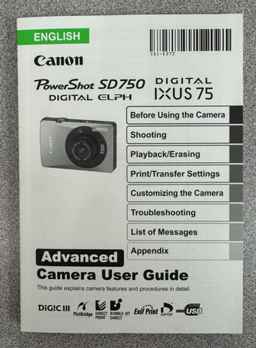 Canon powershot sd750 - canon,
