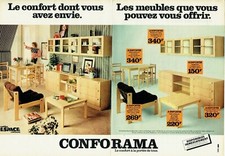 Publicité Advertising 0122  1978  meubles mobilier Conforama   salle manger  2p