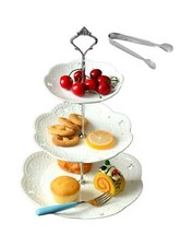 Jusalpha 3-tier White Ceramic