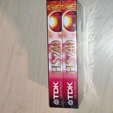 Lot De 2 Cassettes VHS TDK HS240 Vierge Neuves