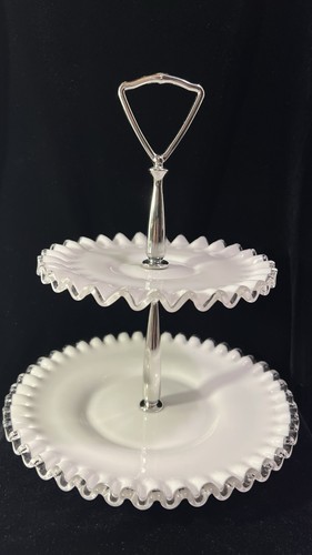 Vintage fenton silver crest - fenton,
