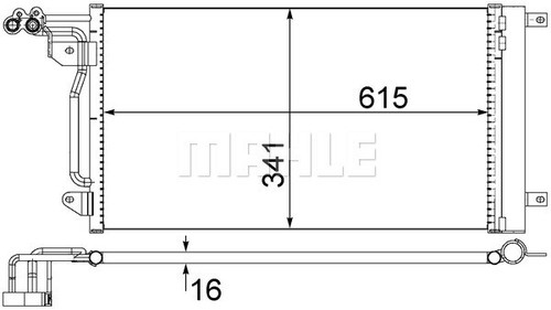 Mahle 566 000s condenseur - mahle,