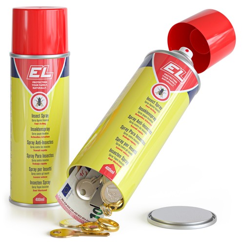 Spray avec compartiment secret