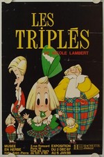 Affiche LES TRIPLES de Nicole Lambert 1988 Exposition Musée en Herbe - Paris