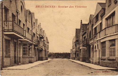 Cpa bray dunes sentiers - cpa, des