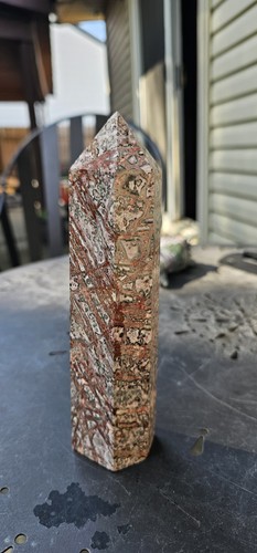 Leopard jasper tall tower - tall,
