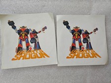 Lot 2 x autocollant / sticker MATTEL SHOGUN Goldorak Raydeen