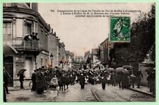 CPA - 709. INAUGURATION DE LA LIGNE DU CHEMIN DE FER DE RUFFEC À ROUMAZIÈRES
