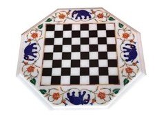 12 " Marbre Échecs Table Top