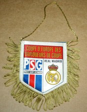 PENNANT PARIS SAINT GERMAIN PSG V REAL MADRID CUP VAINQUEURS COUPE 1/4 FINALE 1993-94