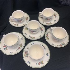 6 Tasses à Café service Vieux Strasbourg Faïencerie Villeroy & Boch (7) TBE