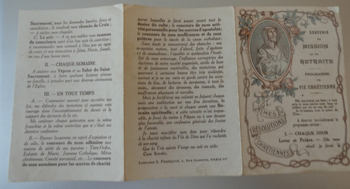Image pieuse triptyque