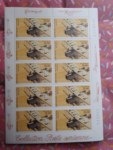 Feuille france poste aérienne - feuille,