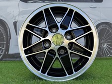 4X 15 Pouces 4X130 Roues Noires Poli Style Oldschool Cosmique S'adapte À: Lancia