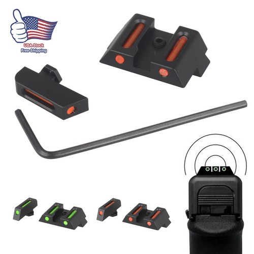 Fiber optic sight - &, rear