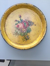 PLATEAU ANCIEN en tole peinte