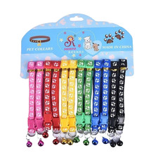 12 Colliers Chat avec Cloche – Réglables, Multicolores, pour Chaton ou Chihuahua