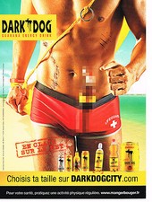 PUBLICITE ADVERTISING 094  2009   DARK DOG   boisson énergissante 3