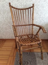 Superbe Fauteuil en Rotin Vintage