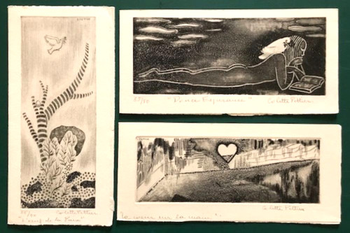Lot gravures signées - lot, de