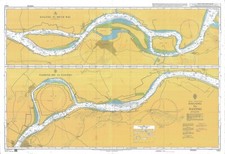 Carte Maritime Admiralty 1621 De Chang Jiang Dagang À Nanjing