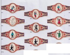 Série  Bague de Cigare  Vitola BN183937 Dessin animé Tintin  Tournesol