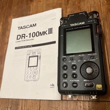 Enregistreur de terrain stéréo TASCAM DR‐100 MKIII 192 kHz/24 bits - testé et...